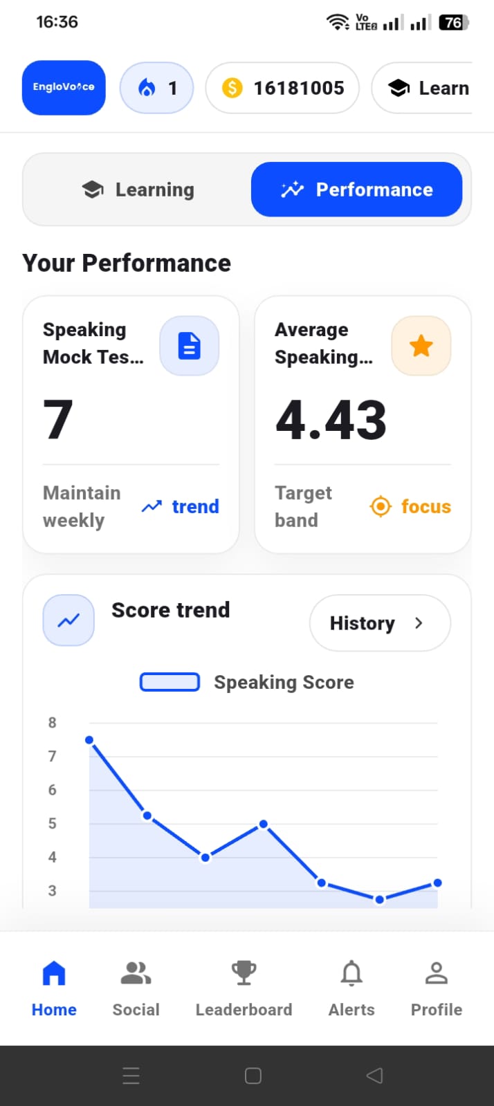 EngloVoice app screenshot